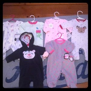 !!BABY BUNDLE 6pcs!!  SLEEPERS/WARM OUTFITS 0-3